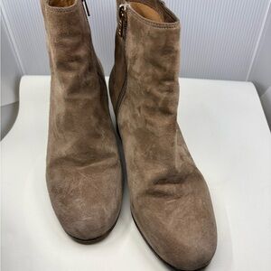 Coach Tan Suede Ankle Boots